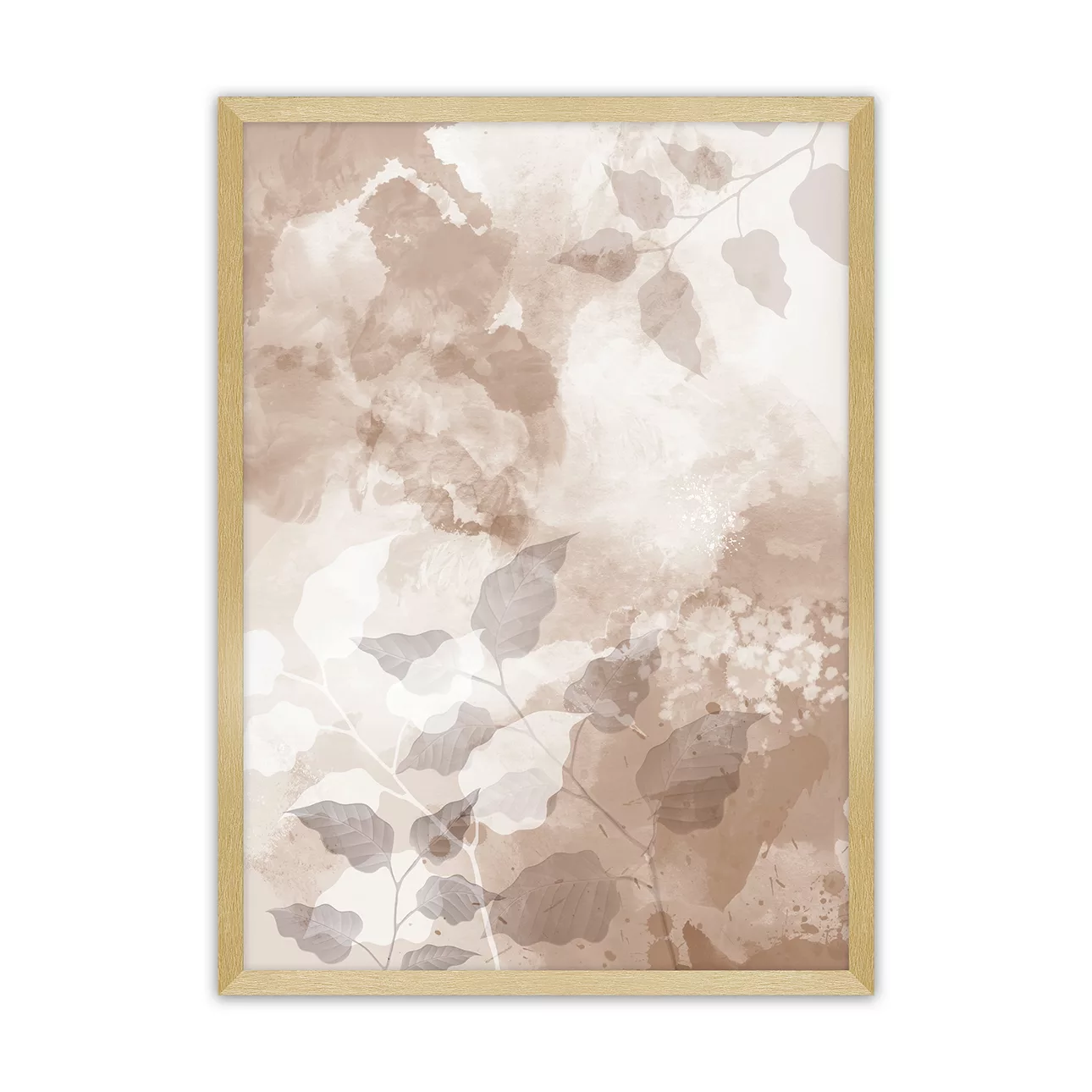 Poster Beige Art, 30 x 40 cm , Rahmen wählen: gold günstig online kaufen