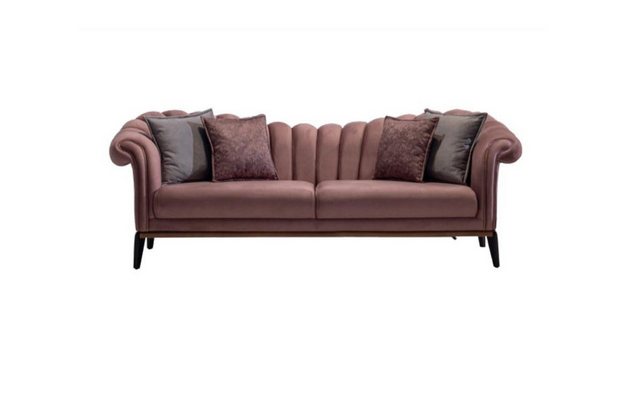 Xlmoebel Sofa Neue Luxus-Dreisitzer-Sofa-Polstercouch aus Leder und Stoff, günstig online kaufen