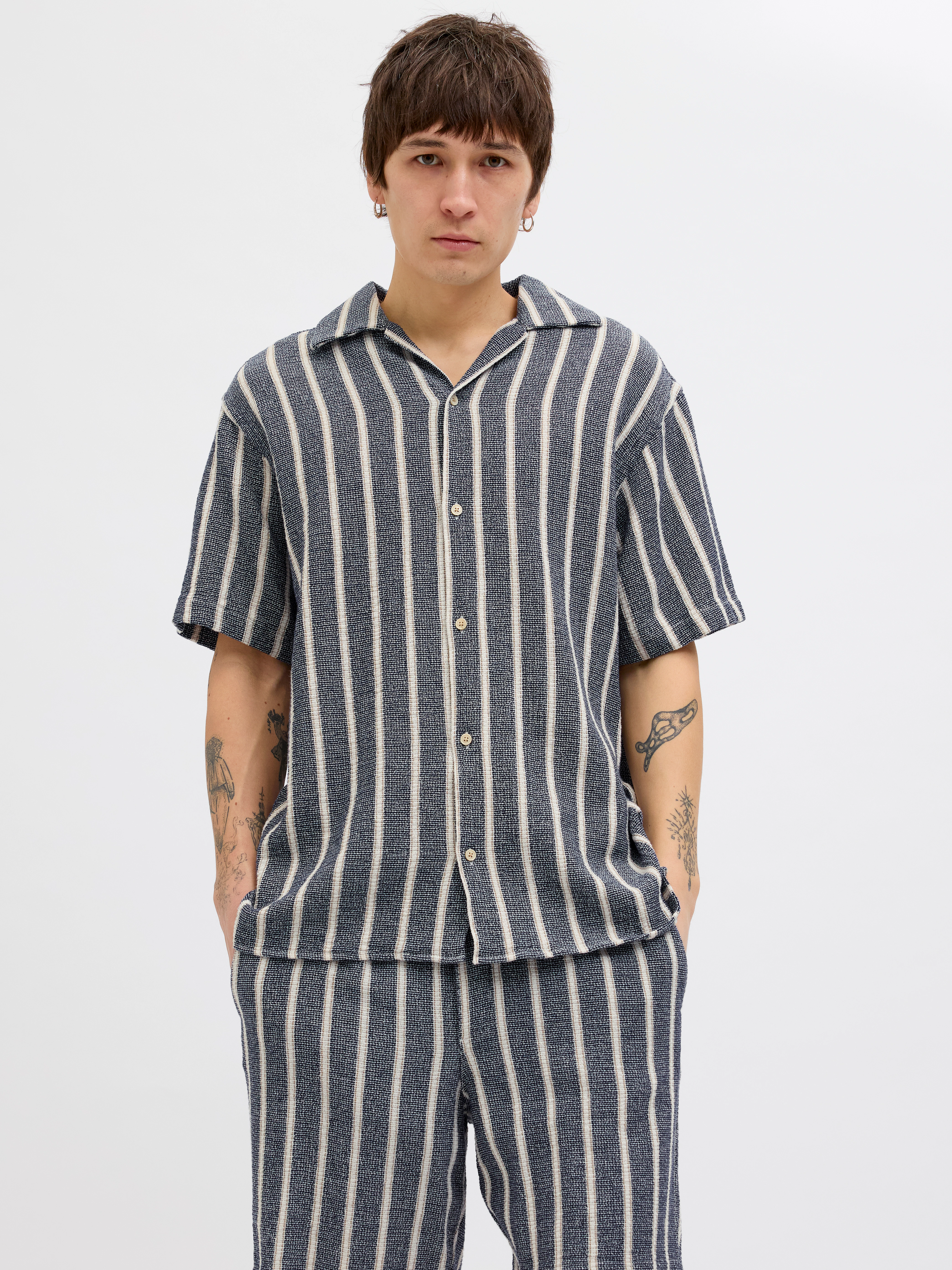 Jack & Jones Kurzarmhemd "JORCOBA STRIPE RESORT SHIRT SS SN" günstig online kaufen