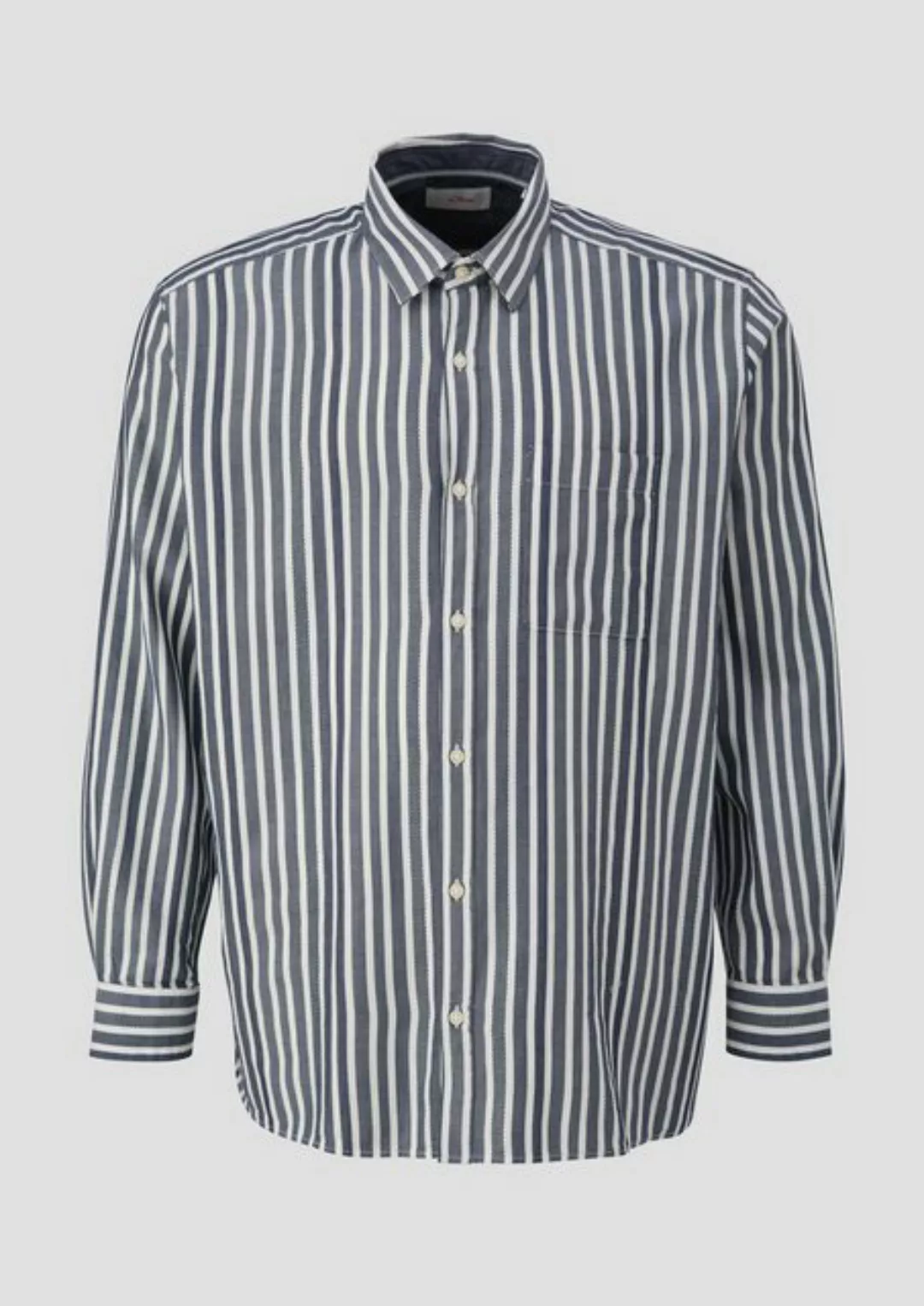 s.Oliver Langarmhemd Hemd aus Lyocellmix günstig online kaufen