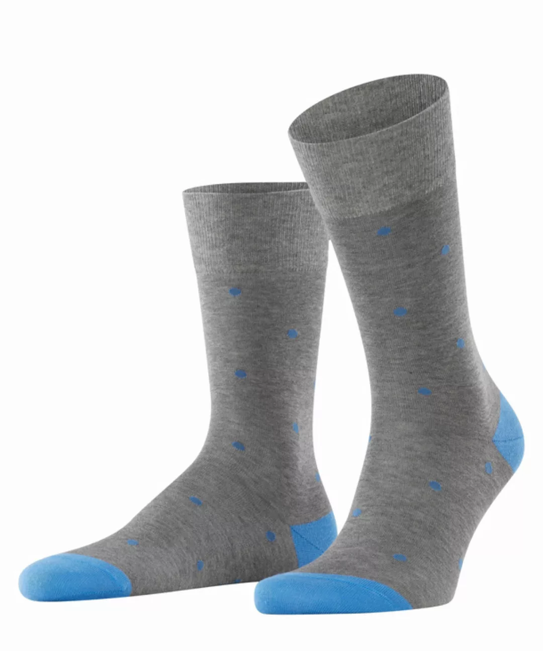 FALKE Dot Herren Socken, 39-42, Grau, Punkte, Baumwolle, 13269-316602 günstig online kaufen
