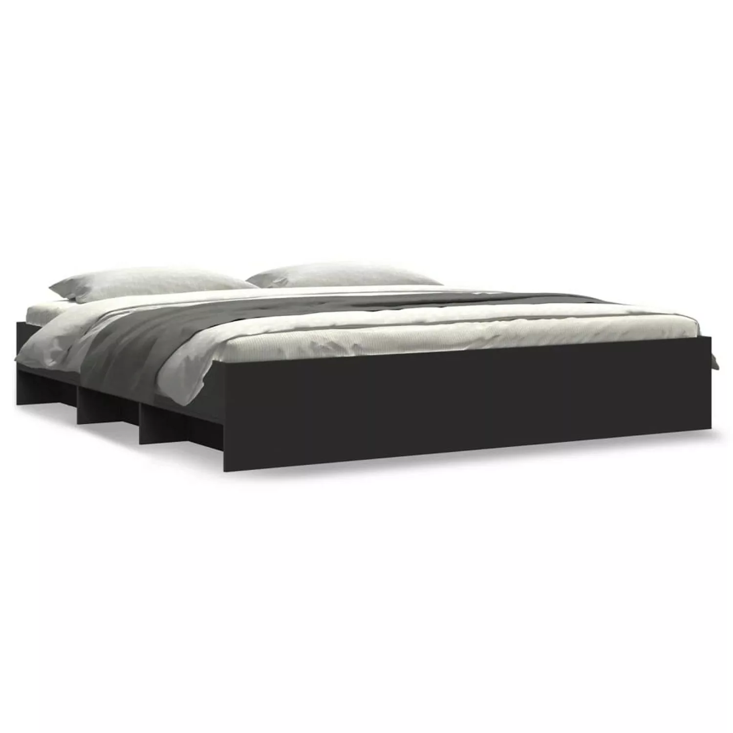 vidaXL Bettgestell Schwarz 200x200 cm Holzwerkstoff Modell 22104095 günstig online kaufen