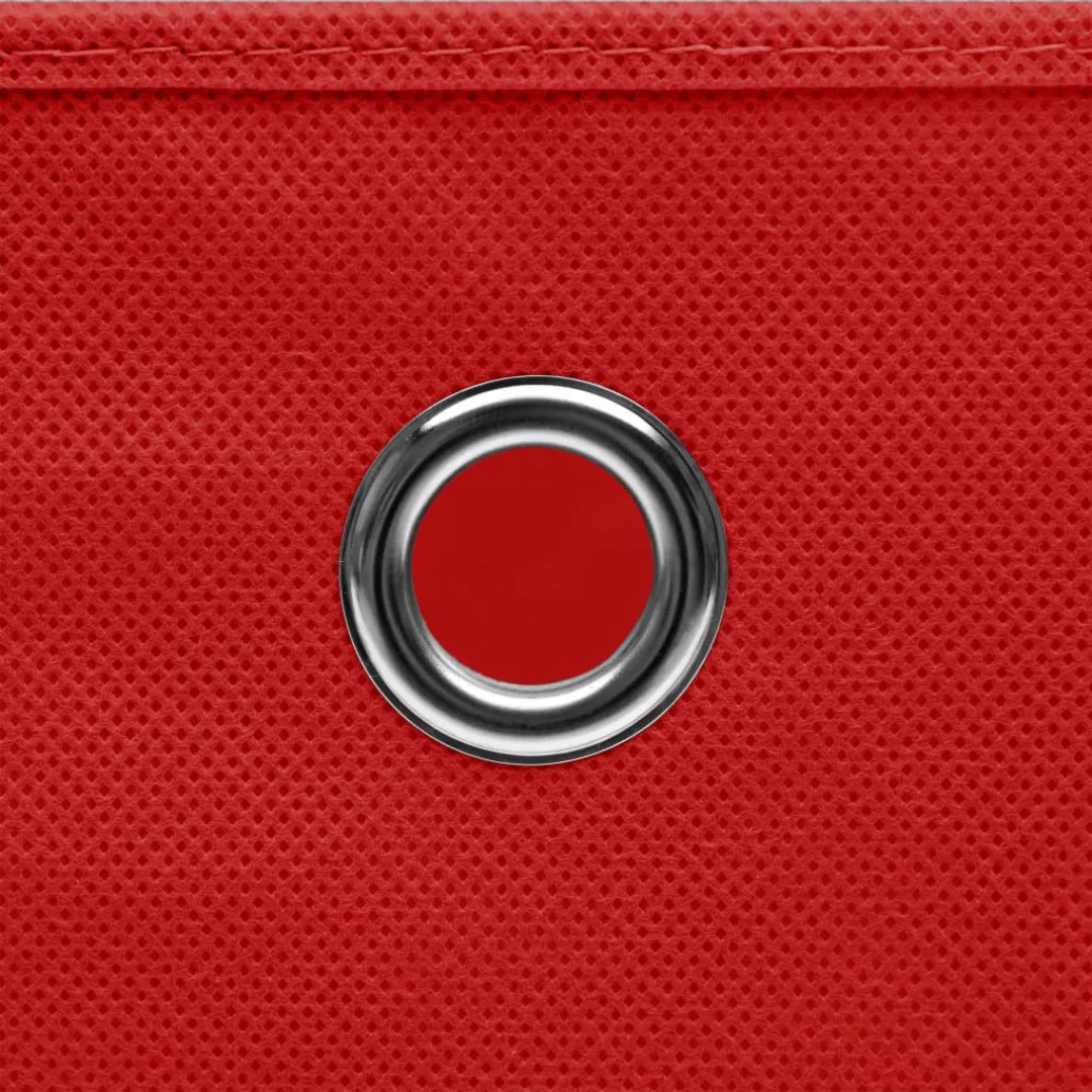 Aufbewahrungsboxen Mit Deckel 4 Stk. Rot 32×32×32cm Stoff günstig online kaufen