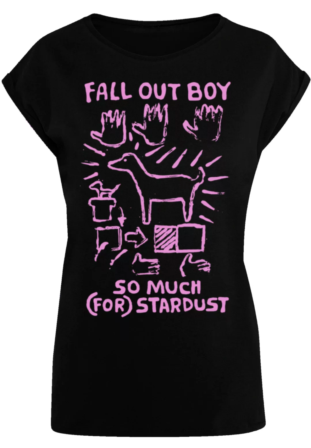 F4NT4STIC T-Shirt "Fall Out Boy Pink Dog So Much Stardust", Premium Qualitä günstig online kaufen