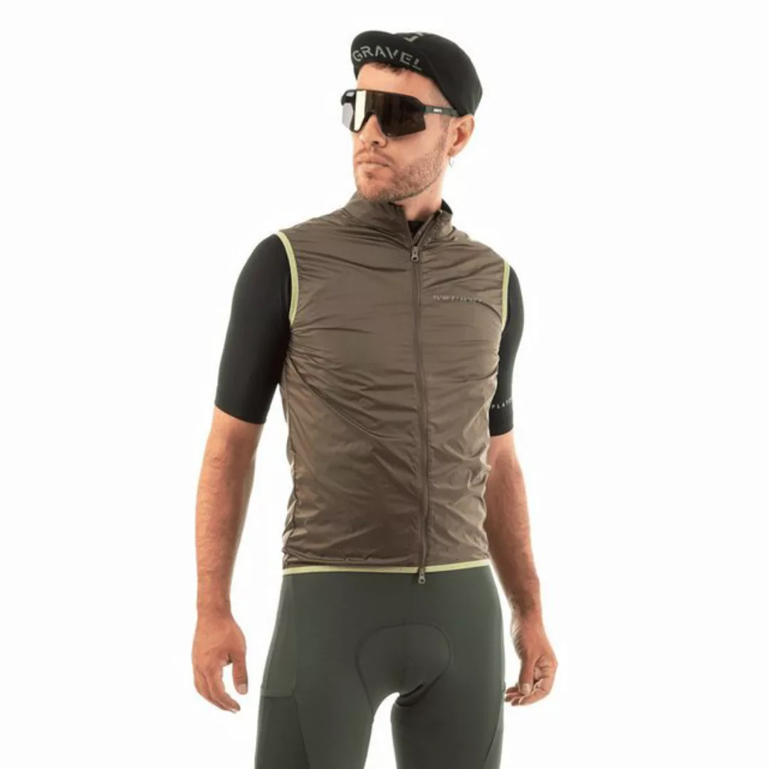 Platzangst Fahrradjacke Platzangst GRVL Gilet Braun L günstig online kaufen