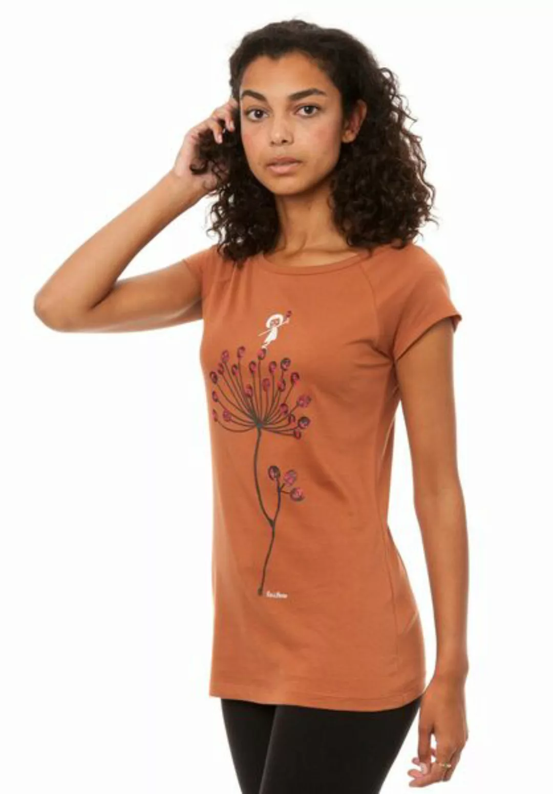 Fellherz Damen T-shirt Blütenstempel Bio Fair günstig online kaufen