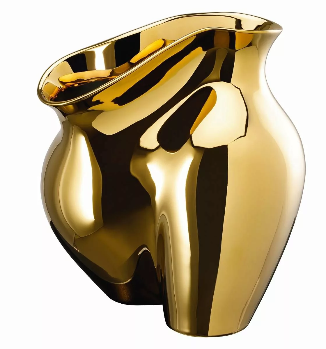 Rosenthal Vasen La Chute Gold titanisiert Vase 26 cm (gold) günstig online kaufen