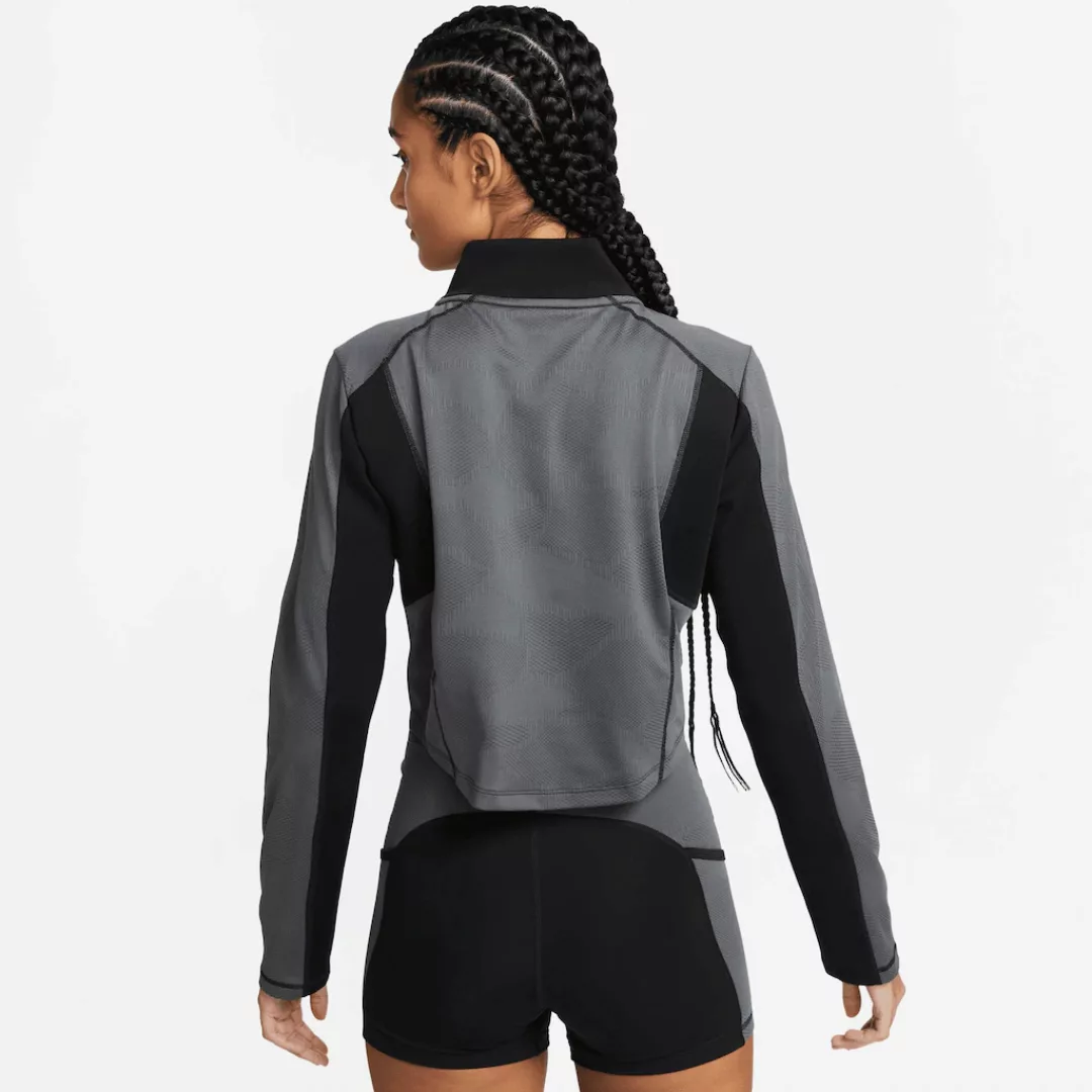 Nike Trainingsshirt "Dri-FIT Femme Womens Half-Zip Long Sleeve Cropped Top" günstig online kaufen