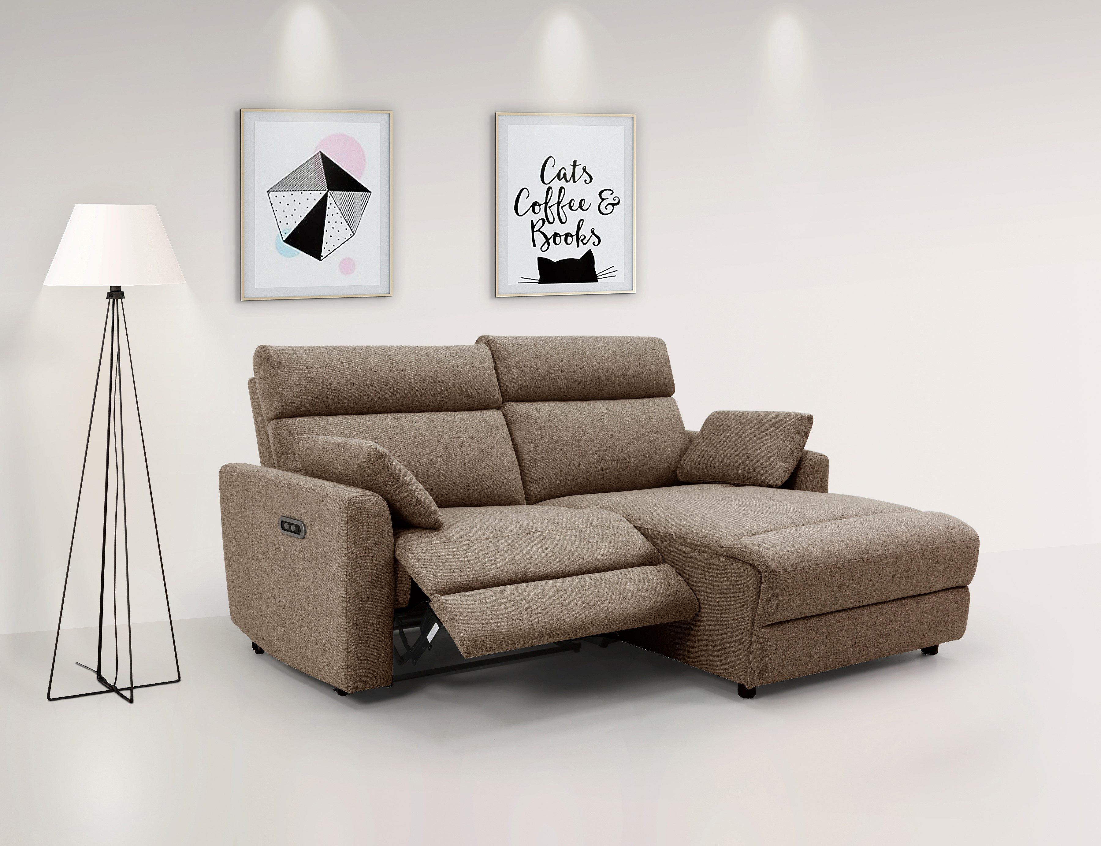 INOSIGN Ecksofa "JENNA, L-Form, 209cm, manuelle u. elektrische Funktion, mi günstig online kaufen