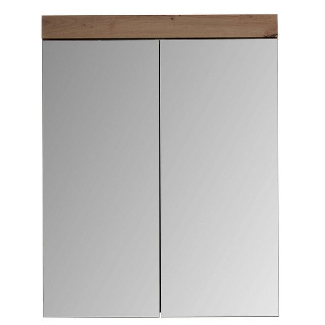 Lomadox Badezimmer Spiegelschrank ALTENA-19 in Asteiche Nb., B/H/T: ca. 60/ günstig online kaufen