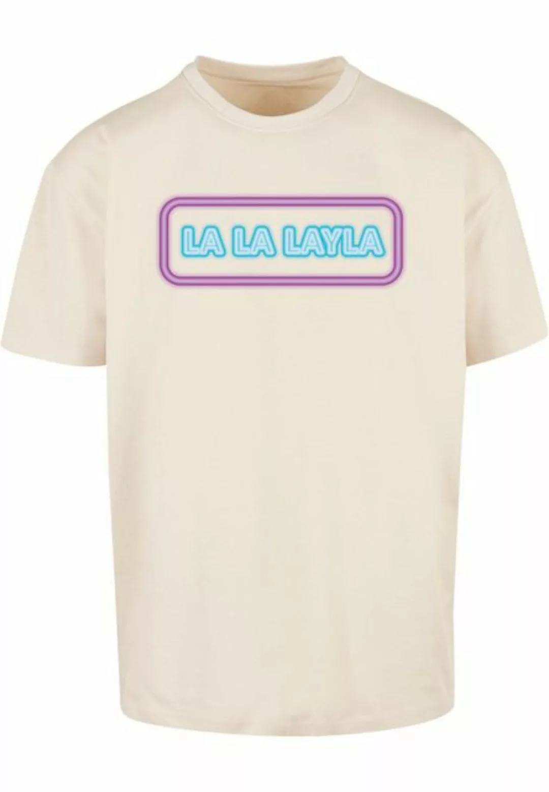 Merchcode T-Shirt Merchcode Herren LA LA LAYLA Oversize Tee (1-tlg) günstig online kaufen