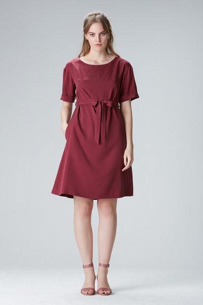 Kleid Mit Ärmel "Edda" Aus Tencel günstig online kaufen