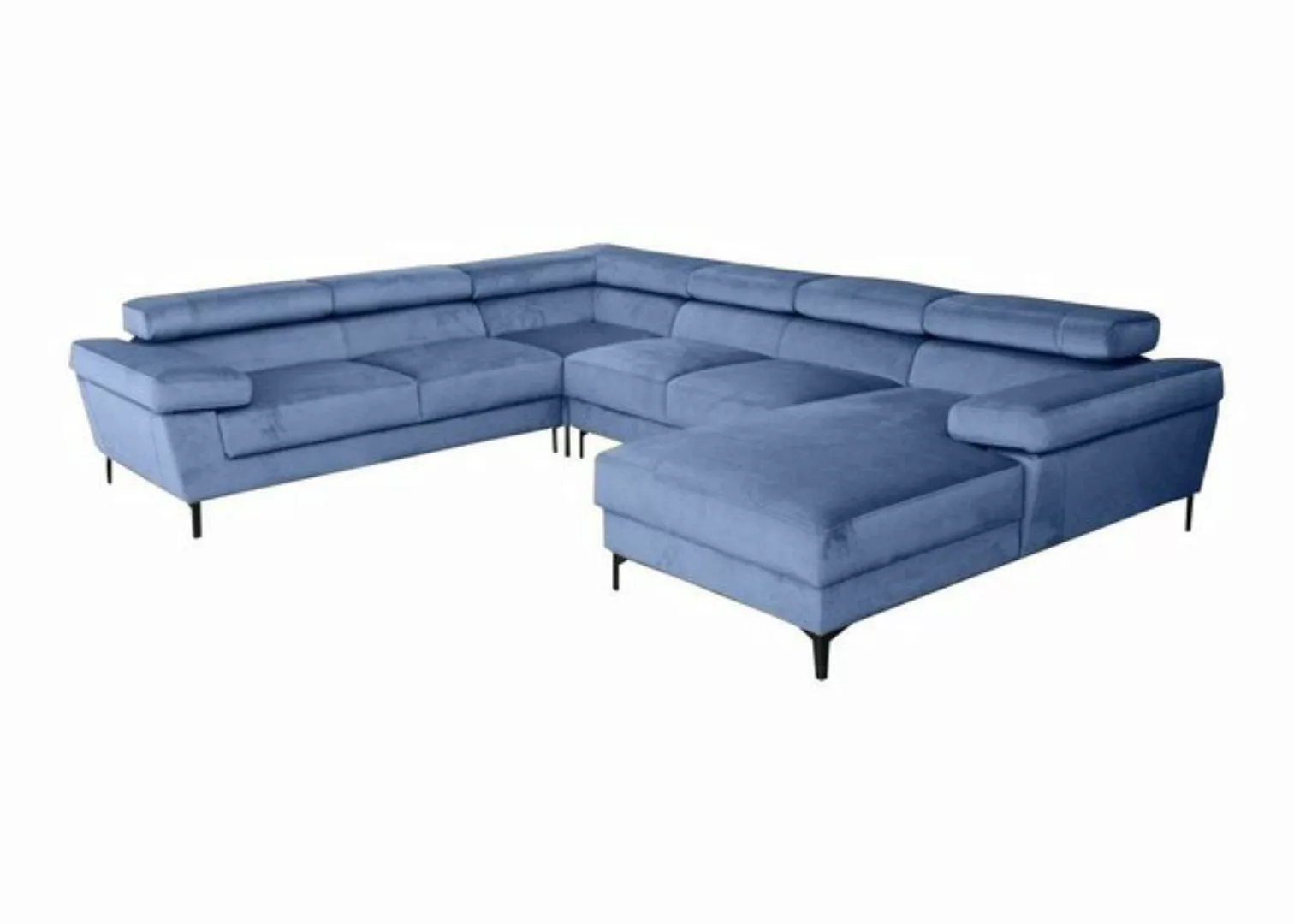 Xlmoebel Ecksofa U-Form Ecksofa Wohnlandschaft Polsterecke Textil Eckgarnit günstig online kaufen