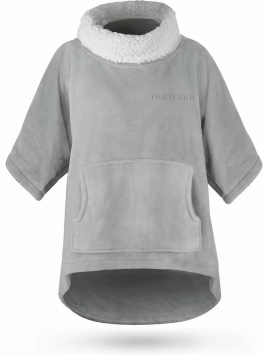 normani Fleecepullover Oversize Pullover Merlo Kuscheliger Home-Pulli mit R günstig online kaufen