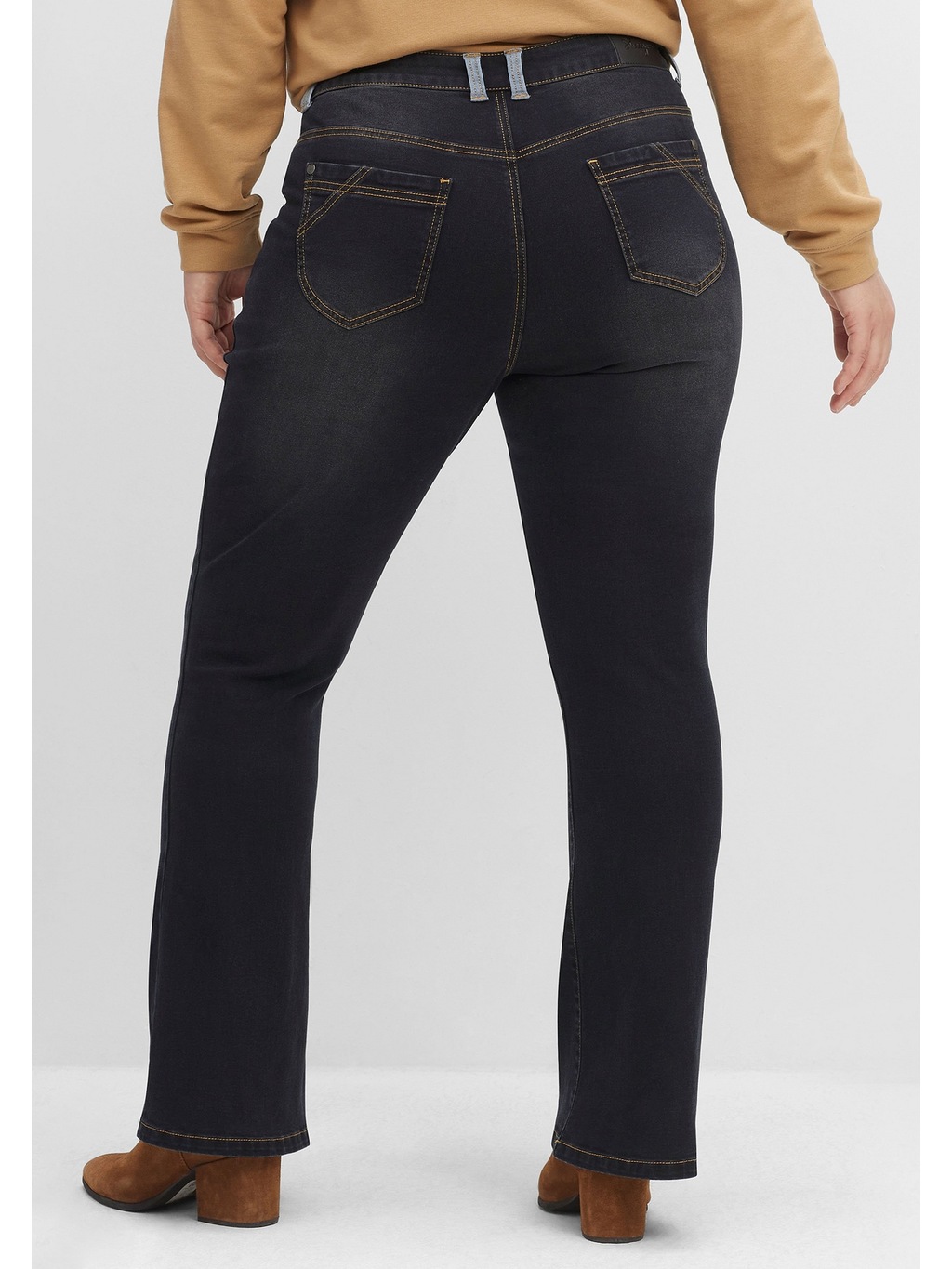 Sheego Bootcut-Jeans "Große Größen", mit Kontrastdetails günstig online kaufen