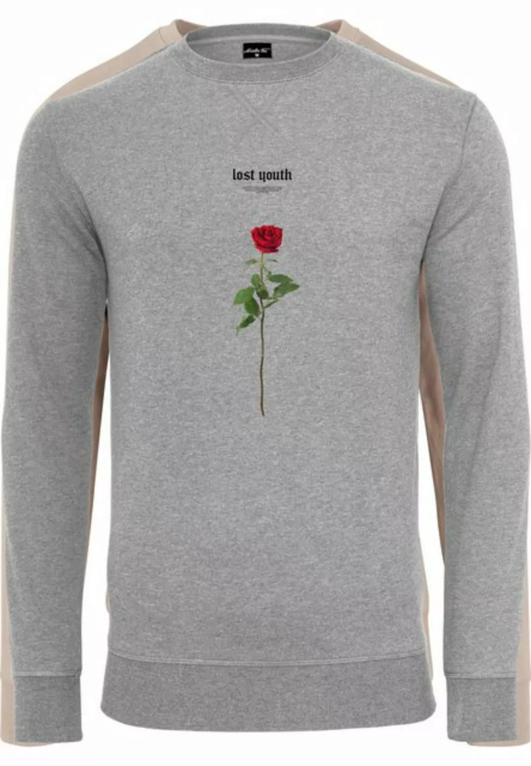 MisterTee Rundhalspullover MisterTee Herren Lost Youth Rose Crewneck (1-tlg günstig online kaufen