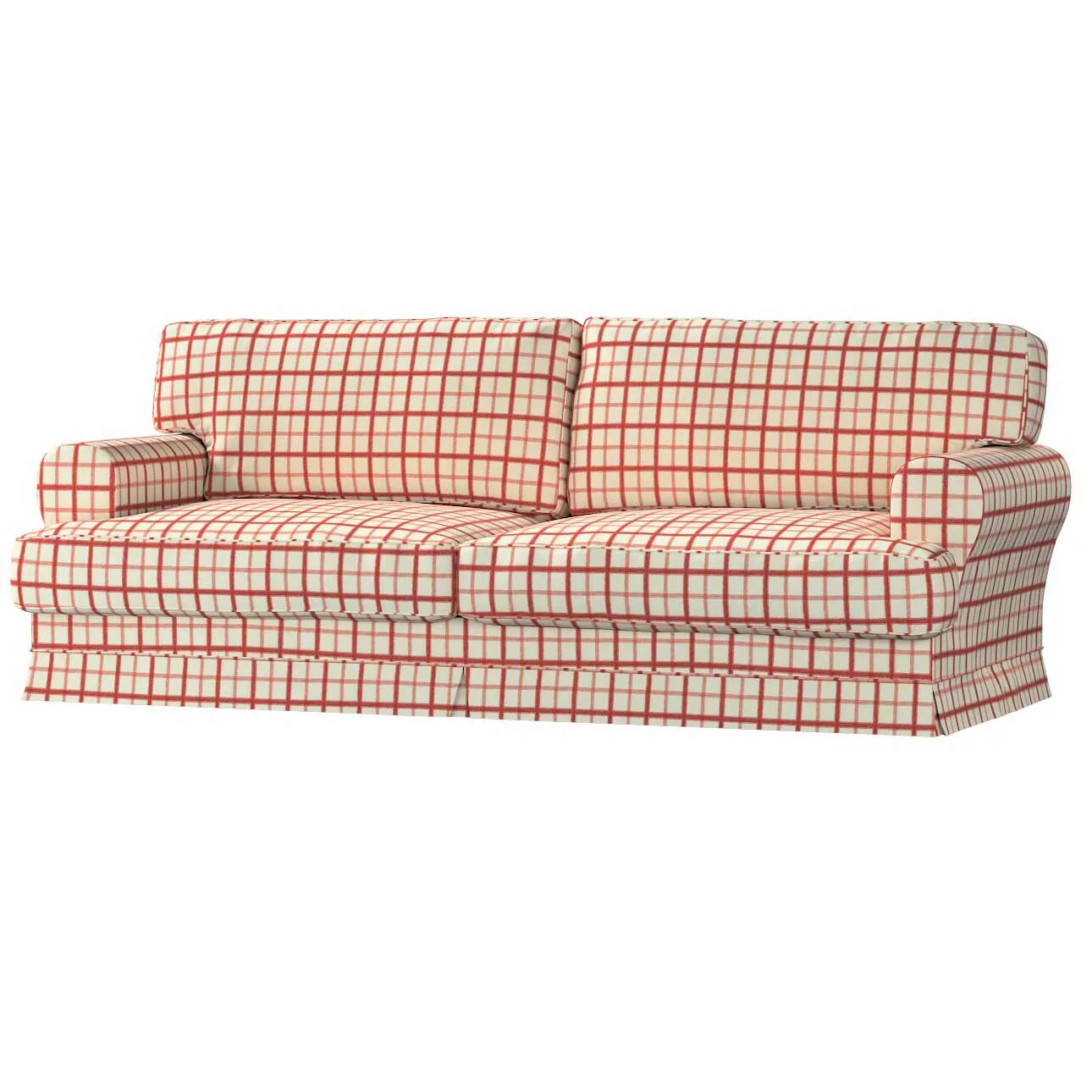 Bezug für Ekeskog Sofa nicht ausklappbar, rot-creme, Bezug für Ekeskog nich günstig online kaufen