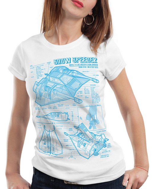 style3 T-Shirt Snow Speeder T-47 krieg der star hoth air wars sterne imperi günstig online kaufen