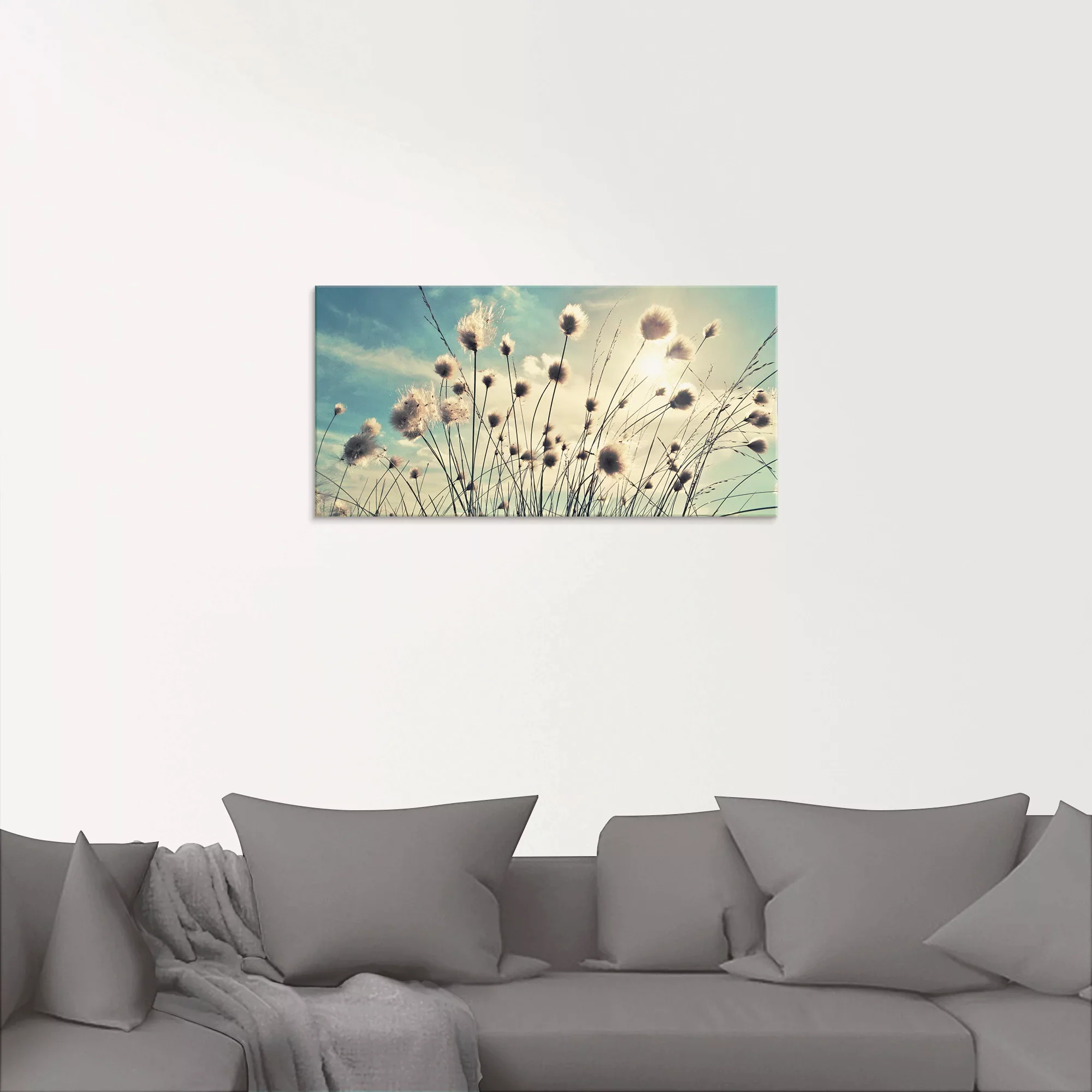 Artland Glasbild "Wollgras", Gräser, (1 St.), in verschiedenen Größen günstig online kaufen