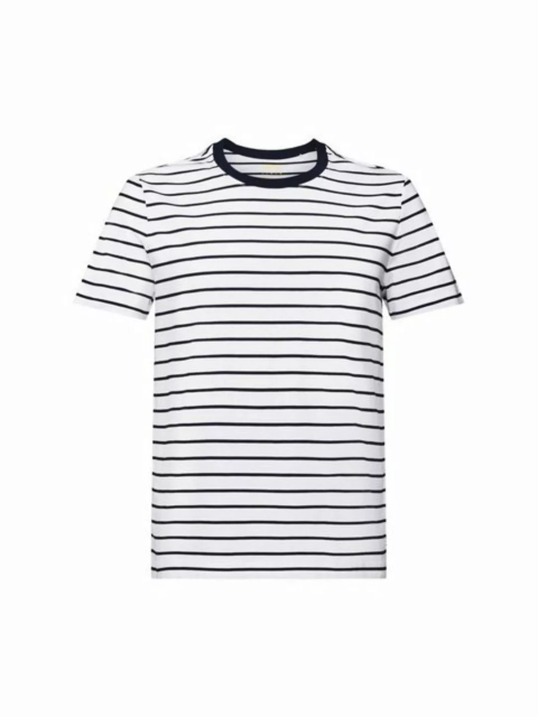 Esprit T-Shirt Gestreiftes T-Shirt aus Baumwolljersey (1-tlg) günstig online kaufen