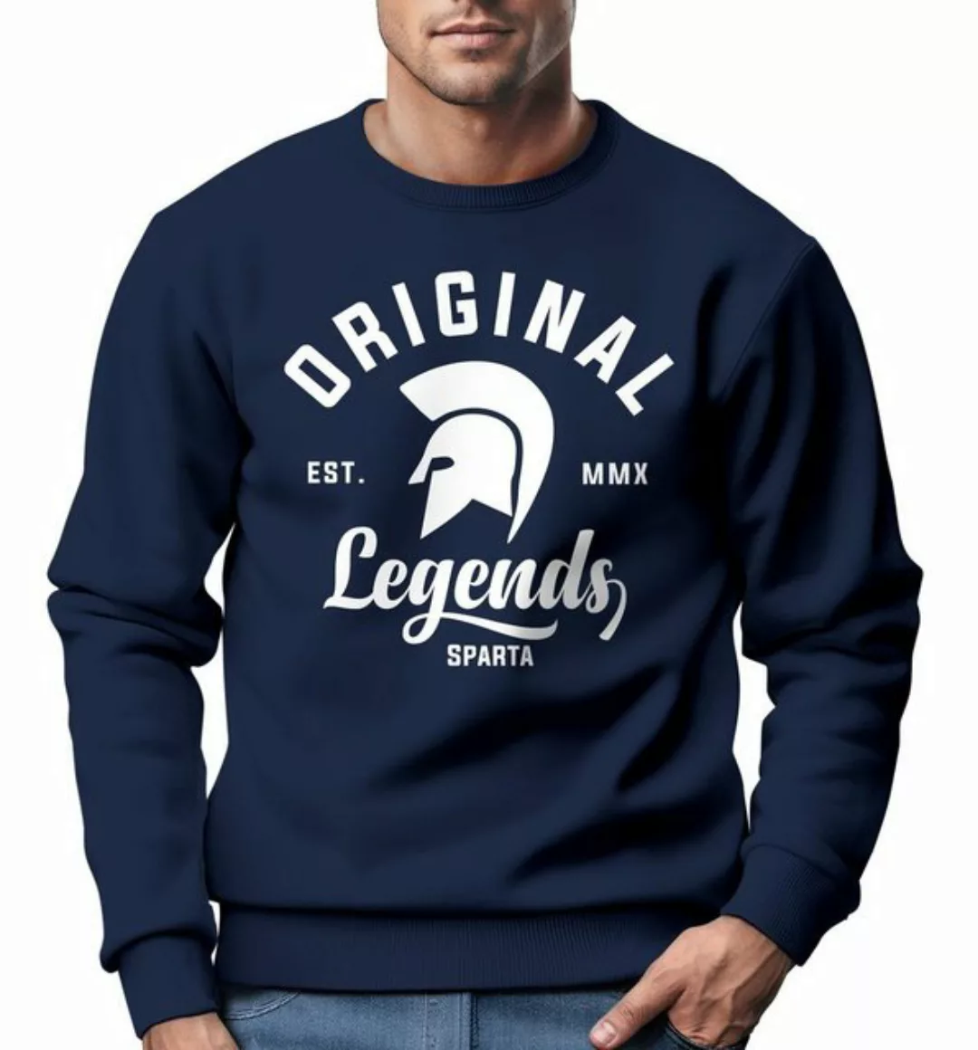 Neverless Sweatshirt Sweatshirt Herren Original Legends Gladiator Sparta Ru günstig online kaufen