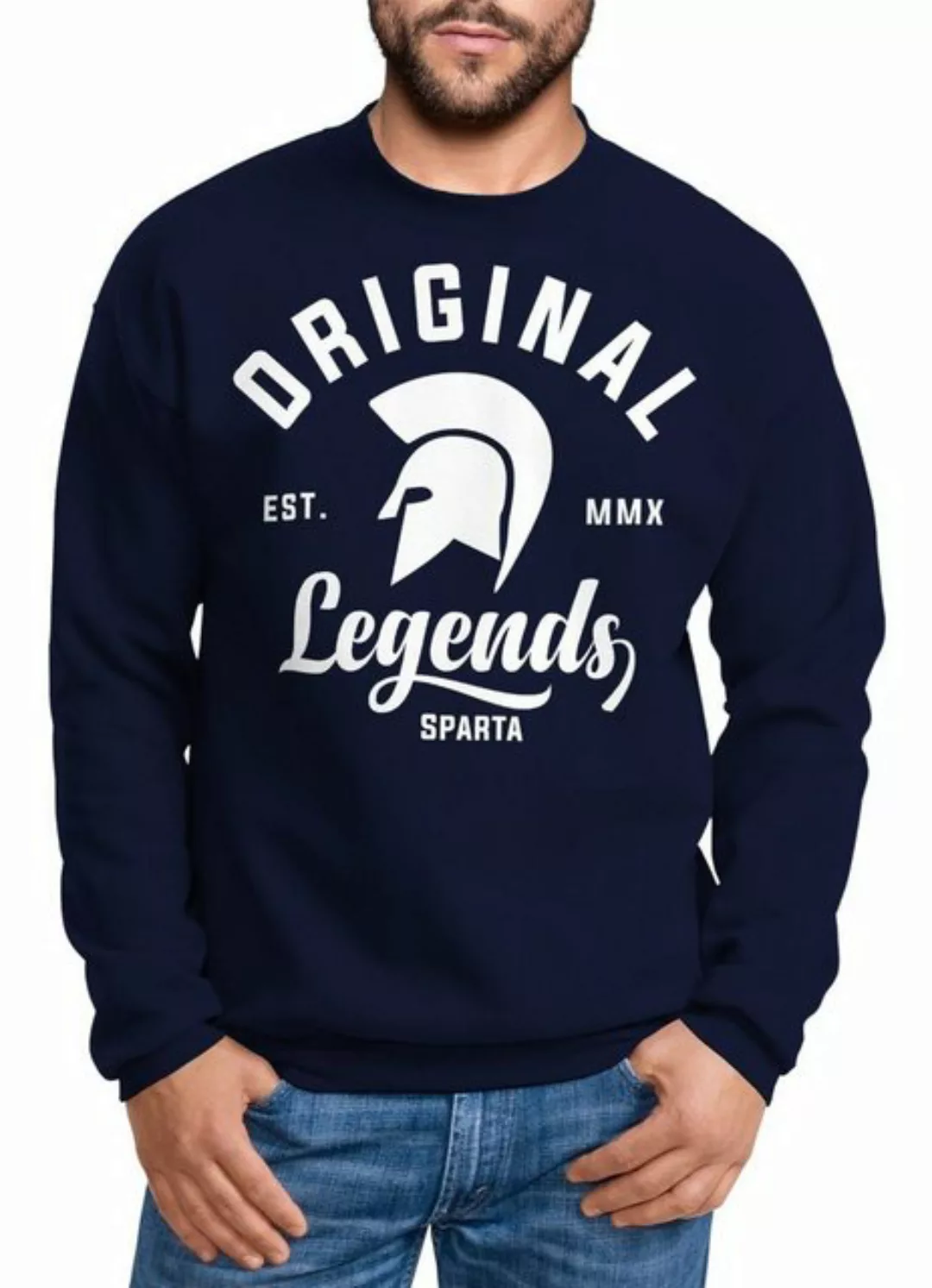 Neverless Sweatshirt Sweatshirt Herren Original Legends Gladiator Sparta Ru günstig online kaufen