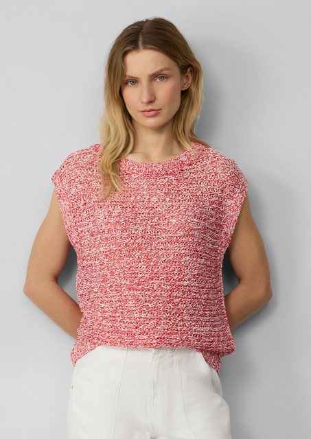 s.Oliver Strickpullover Relaxed-Fit-Pullunder aus Ajourstrick günstig online kaufen