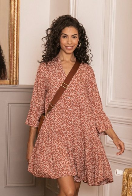 ANNIS Fashion & Accessoires Tunikakleid SIENNA (1-tlg) aus Viskose, gemuste günstig online kaufen