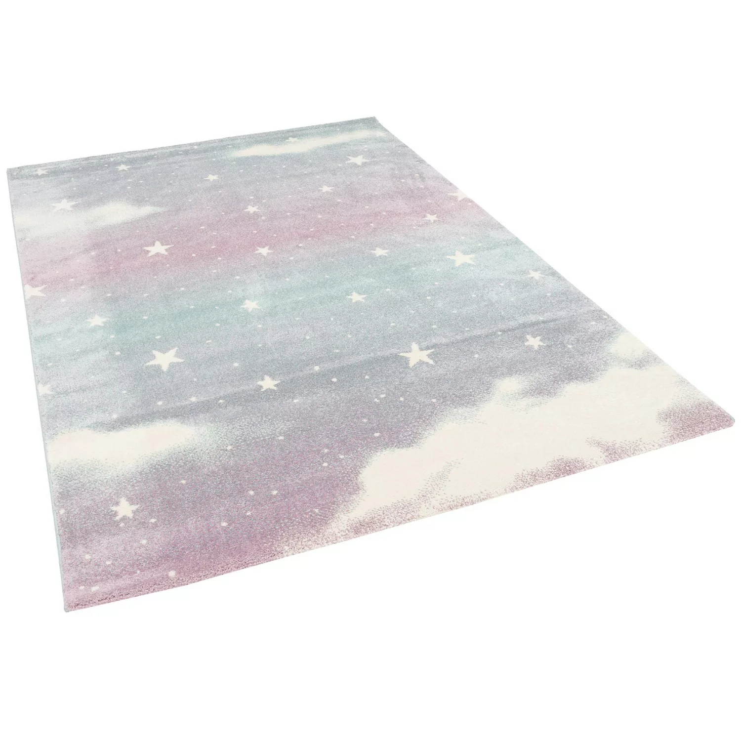 Pergamon Kinder Teppich Maui Kids Wolkenhimmel Rosa 200x290cm günstig online kaufen