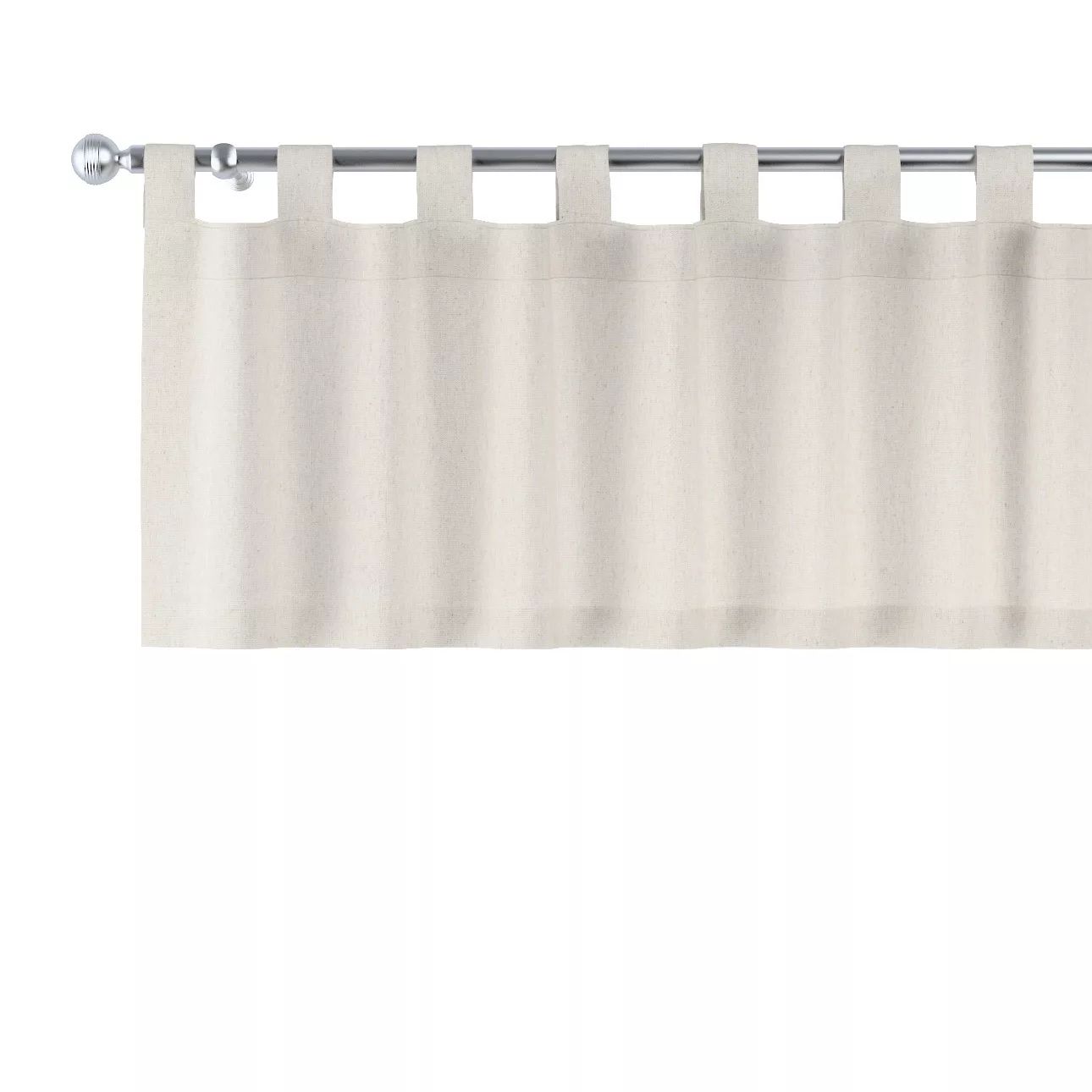 Kurzgardine mit Schlaufen, hellgrau, 130 x 40 cm, Loneta (133-65) günstig online kaufen