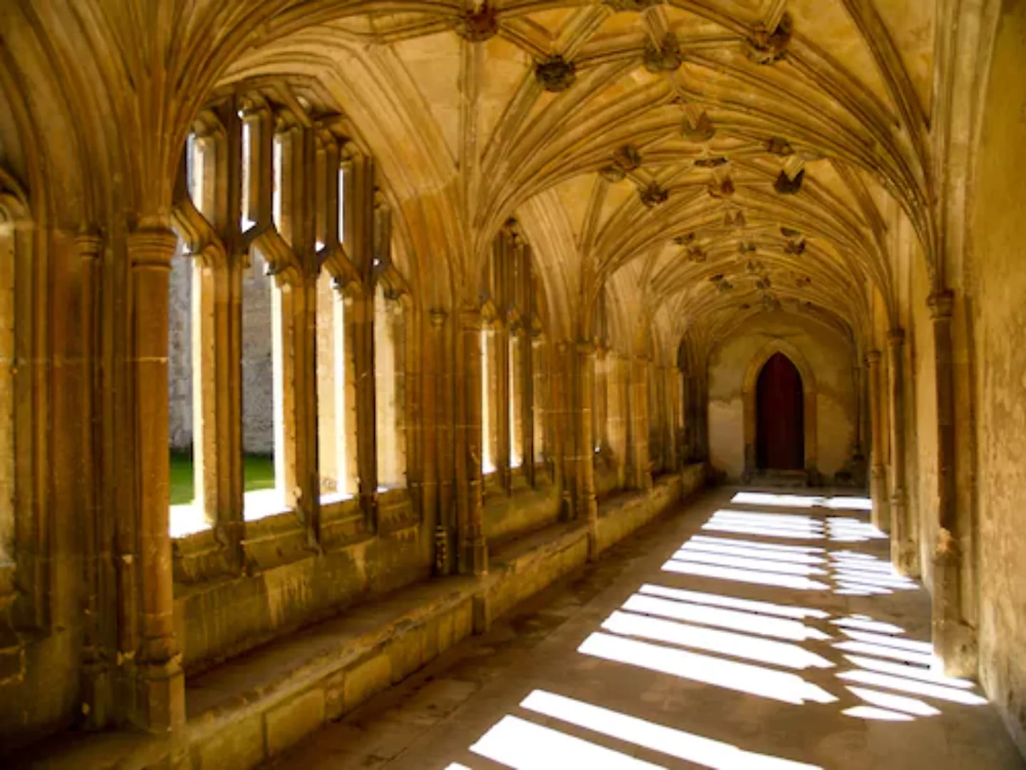 Papermoon Fototapete »Sunlit Abbey« günstig online kaufen