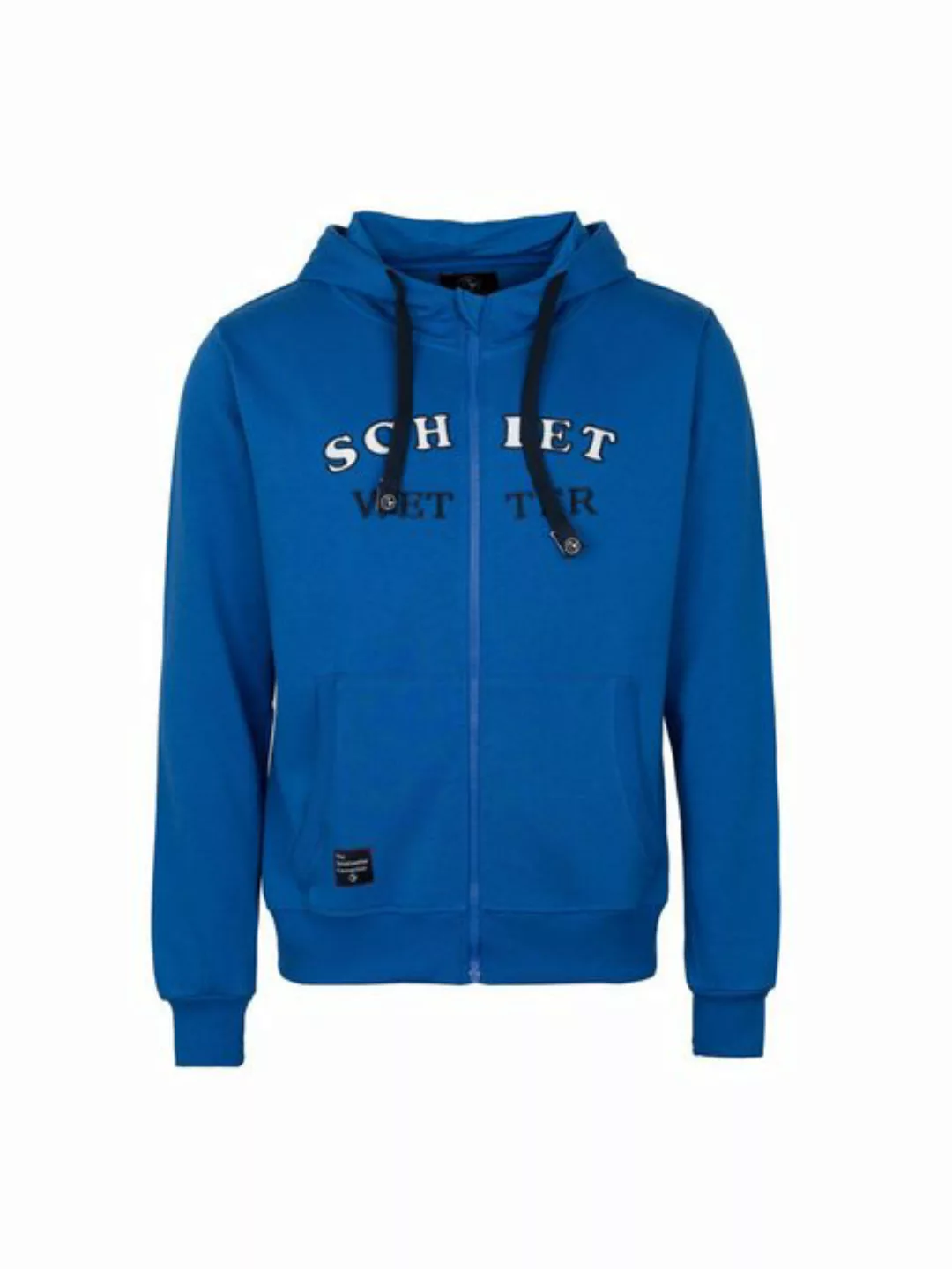 Schietwetter Sweatjacke Herren modisch, Stickprint Kapuze günstig online kaufen