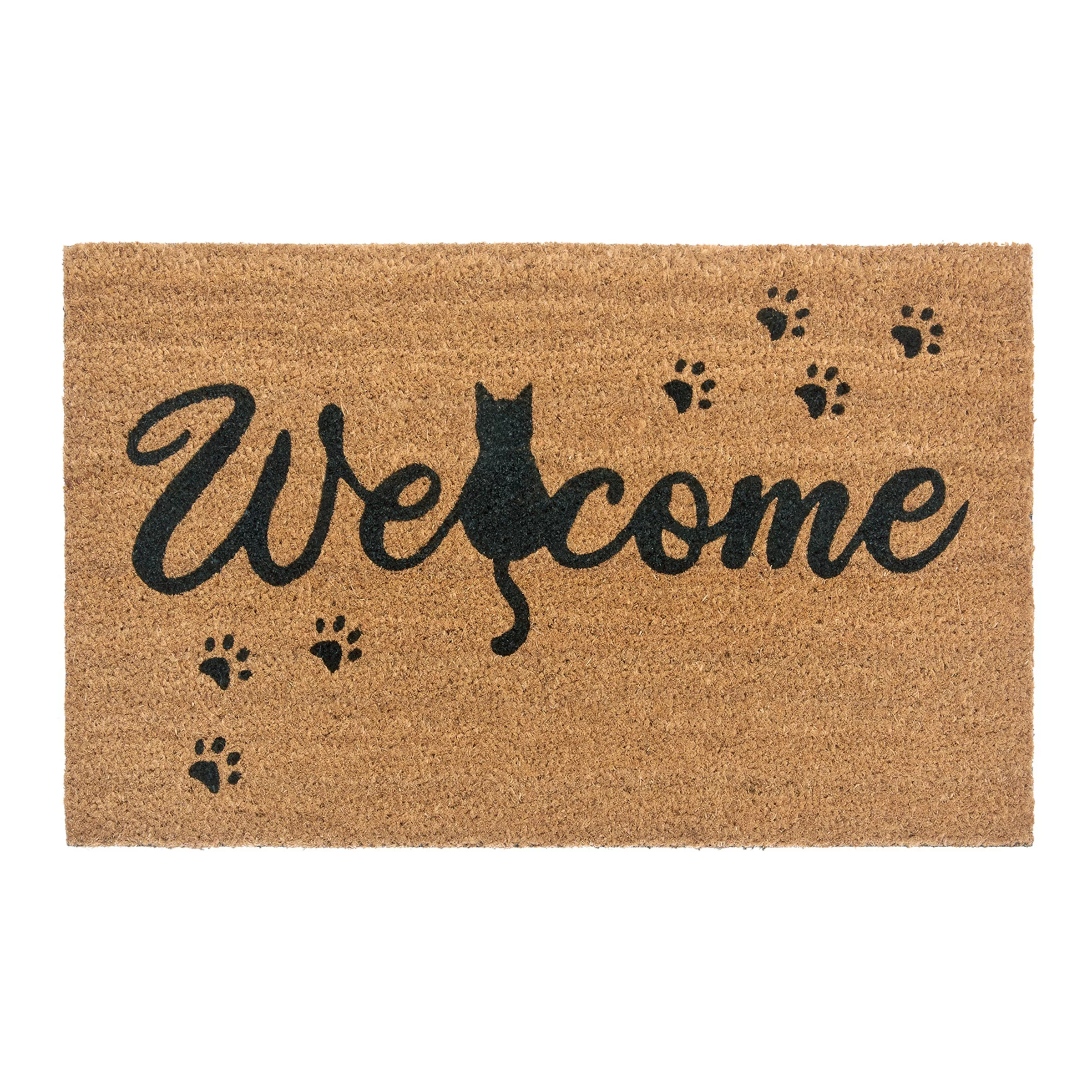 HANSE Home Fußmatte »Mix Mats Kokos Cat Paws Welcome«, rechteckig, Kokos, S günstig online kaufen