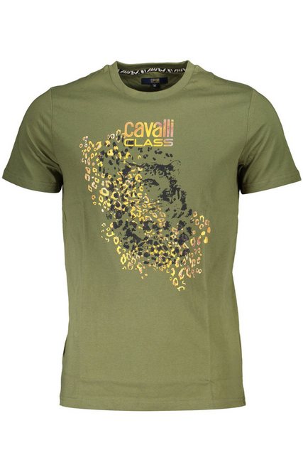 Cavalli Class T-Shirt Stylisches grünes Herren T-Shirt mit Rundhals & günstig online kaufen