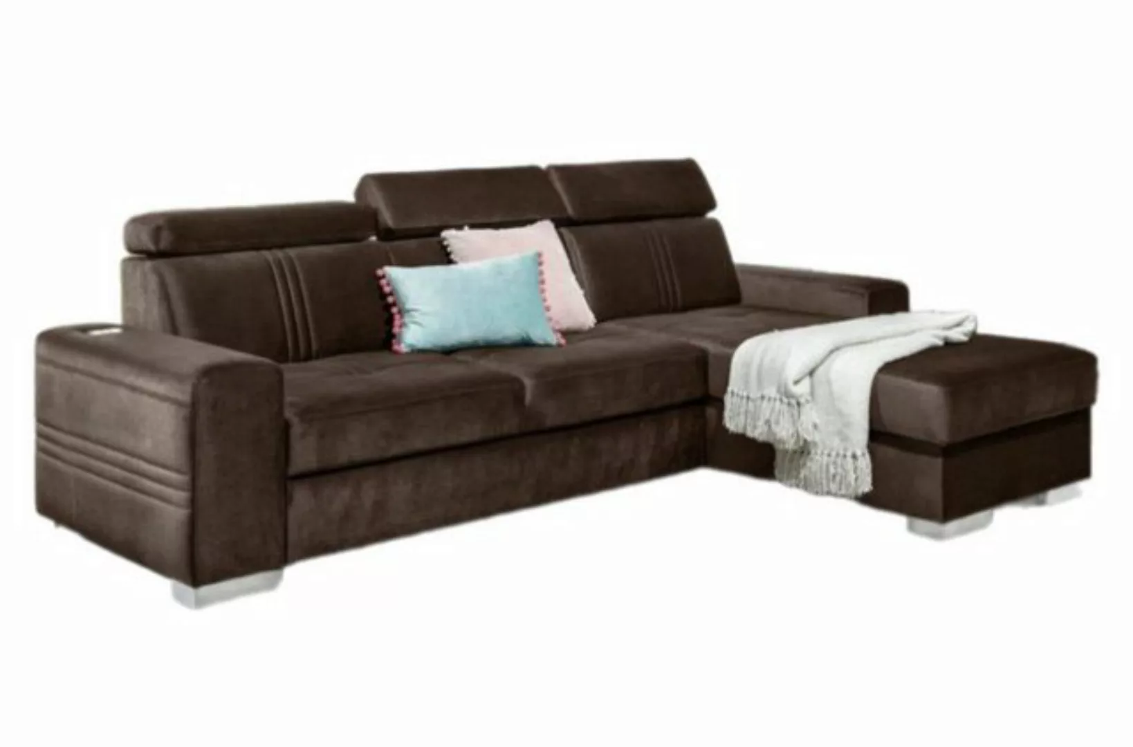 Luxusbetten24 Schlafsofa Designer Sofa Leandro Mini, mit USB, Schlaf- und K günstig online kaufen