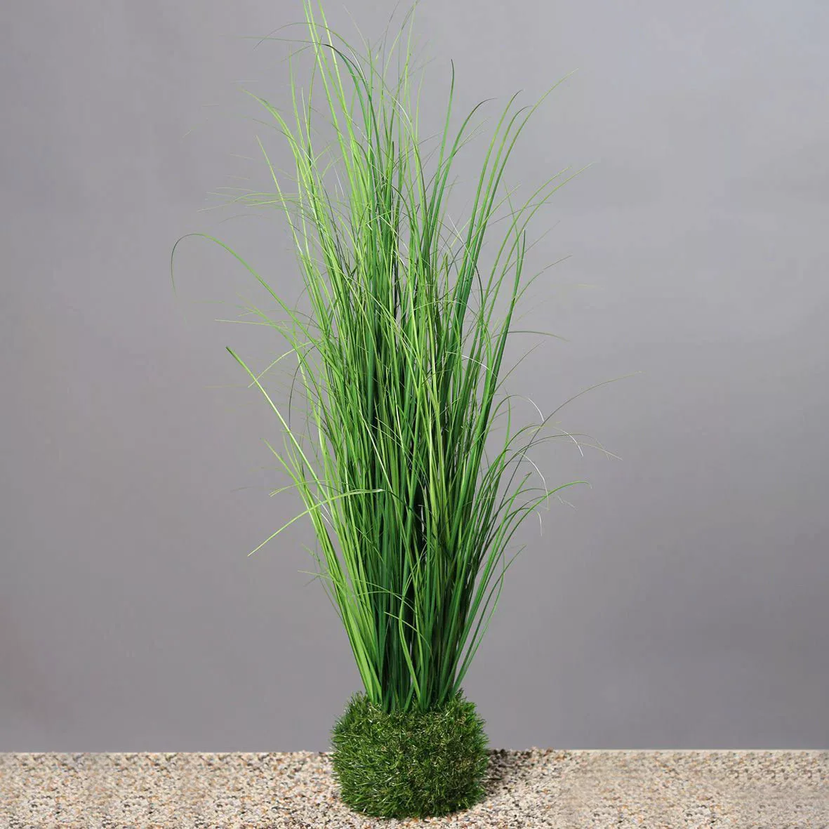 Kunstblume Gras mit Erdballen 44cm günstig online kaufen