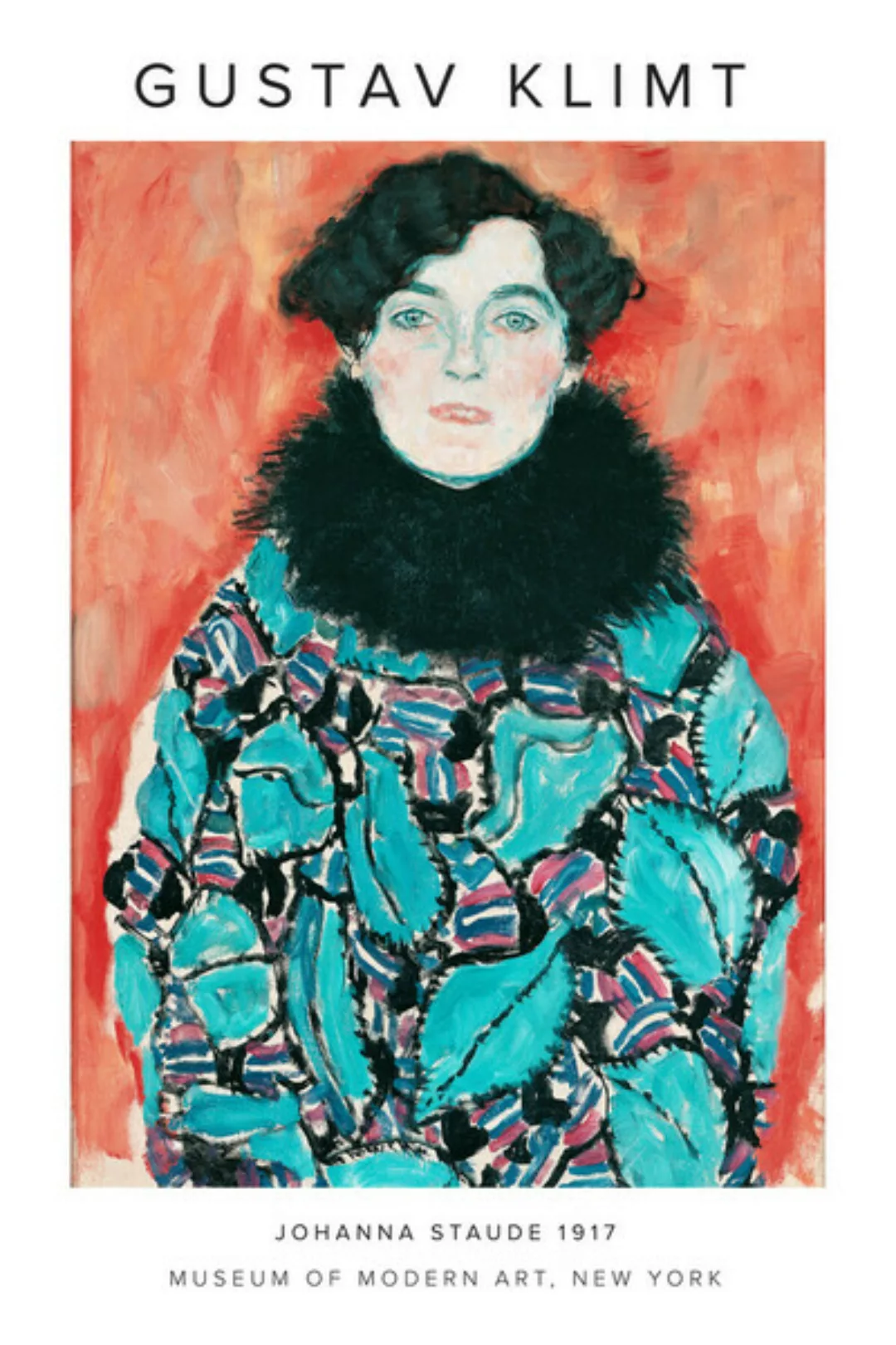 Poster / Leinwandbild - Gustav Klimt - Johanne Staude 1917 günstig online kaufen