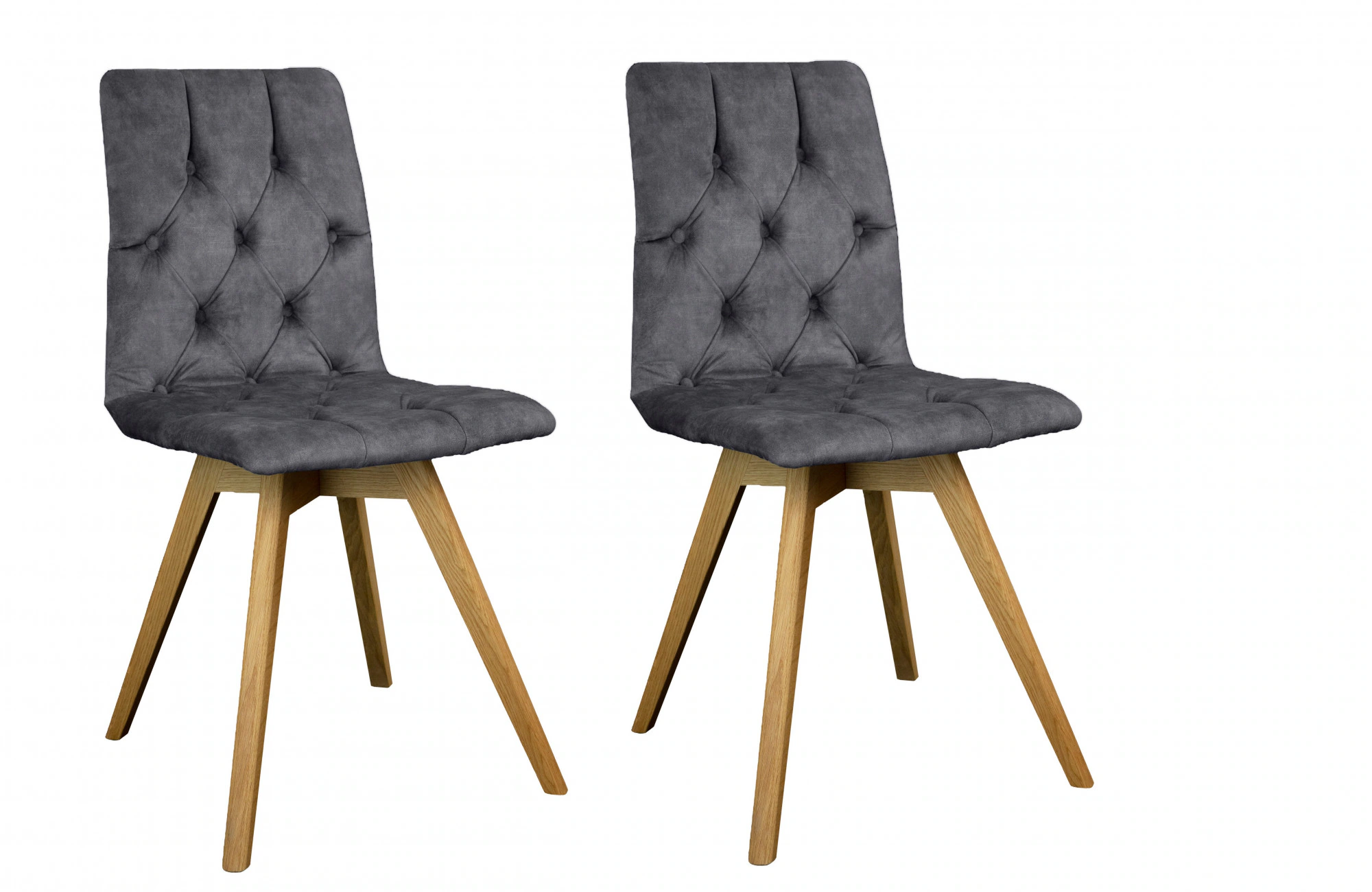 andas Esszimmerstuhl "Rania", (Set), 2 St., Samtvelours, Massivholzgestell, günstig online kaufen