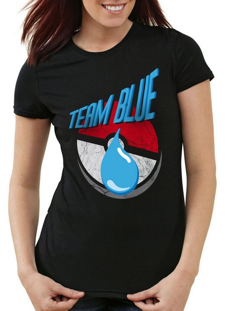 style3 T-Shirt Team Blue Blau pokemon go Weisheit Wasser Mystic eis go poke günstig online kaufen