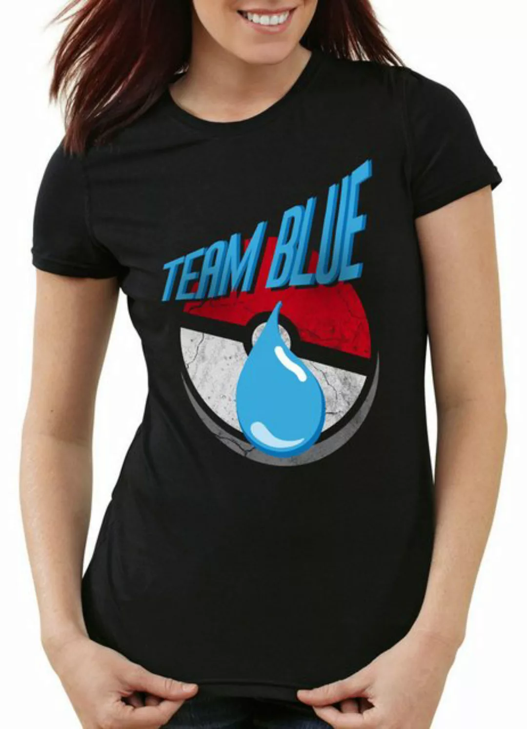 style3 T-Shirt Team Blue Blau pokemon go Weisheit Wasser Mystic eis go poke günstig online kaufen