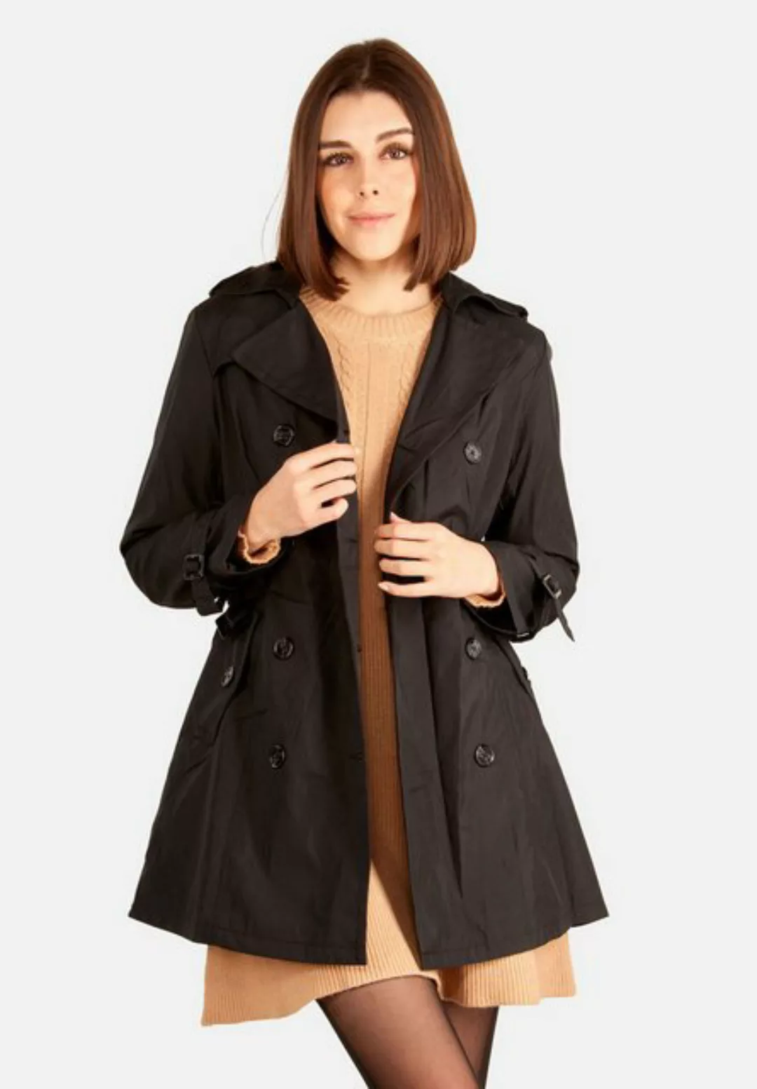 Tooche Trenchcoat Übergang Trenchcoat für die Übergangszeit günstig online kaufen