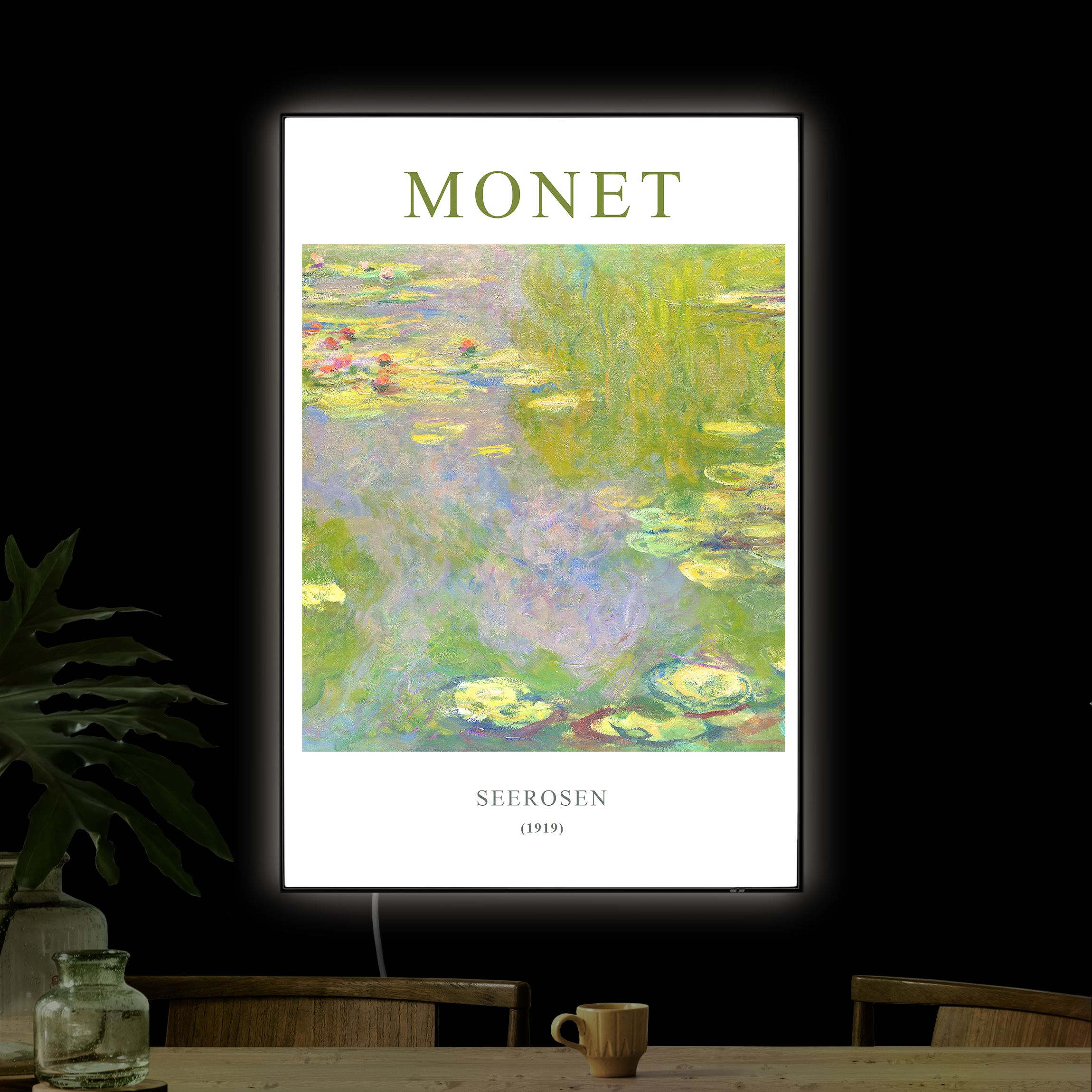 LED-Wechselbild Claude Monet - Seerosen - Museumsedition günstig online kaufen