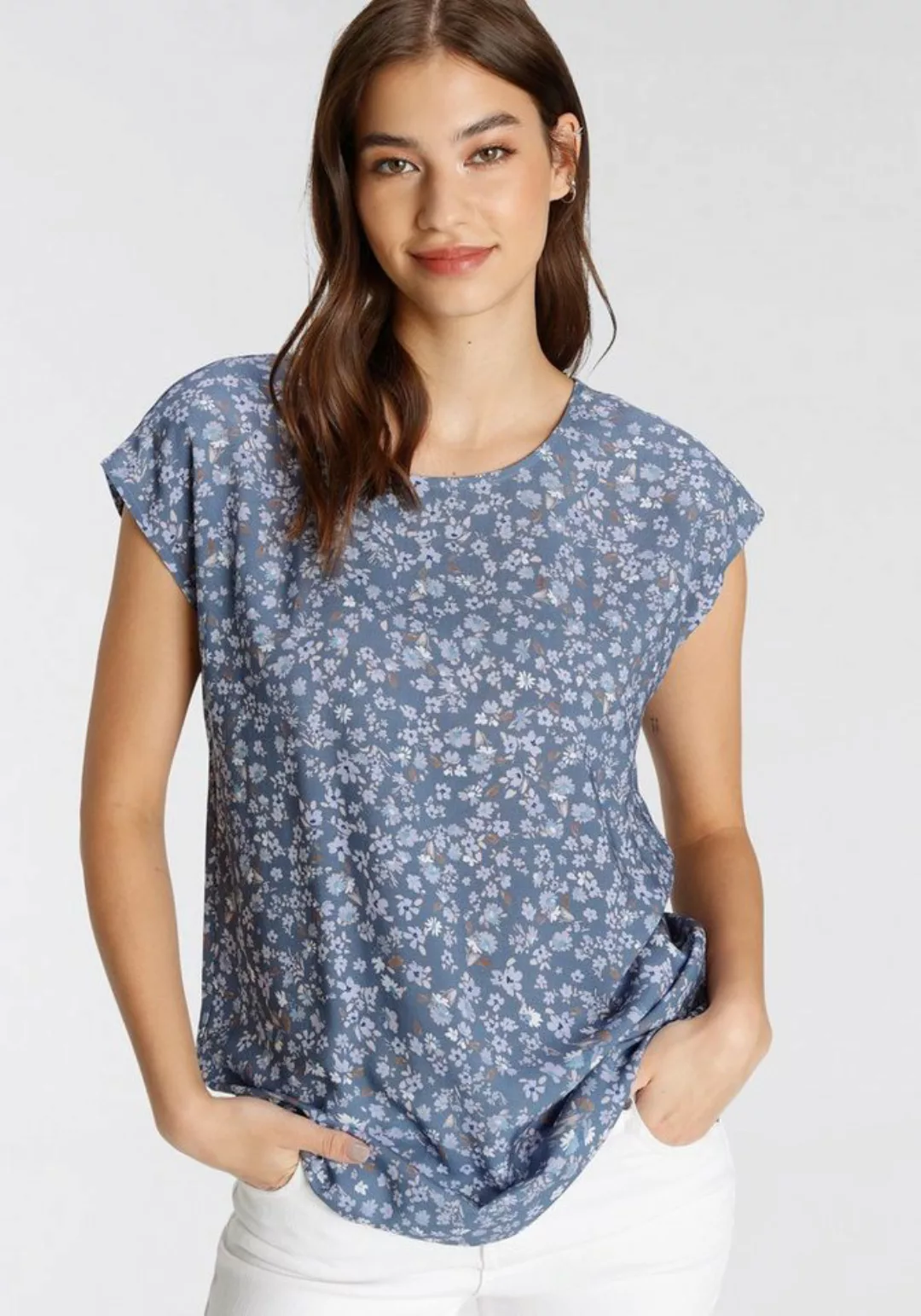 Tamaris Shirtbluse mit abgerundetem Saum günstig online kaufen