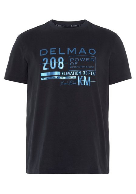 DELMAO T-Shirt mit leicht glänzendem Brustprint-NEUE MARKE! günstig online kaufen