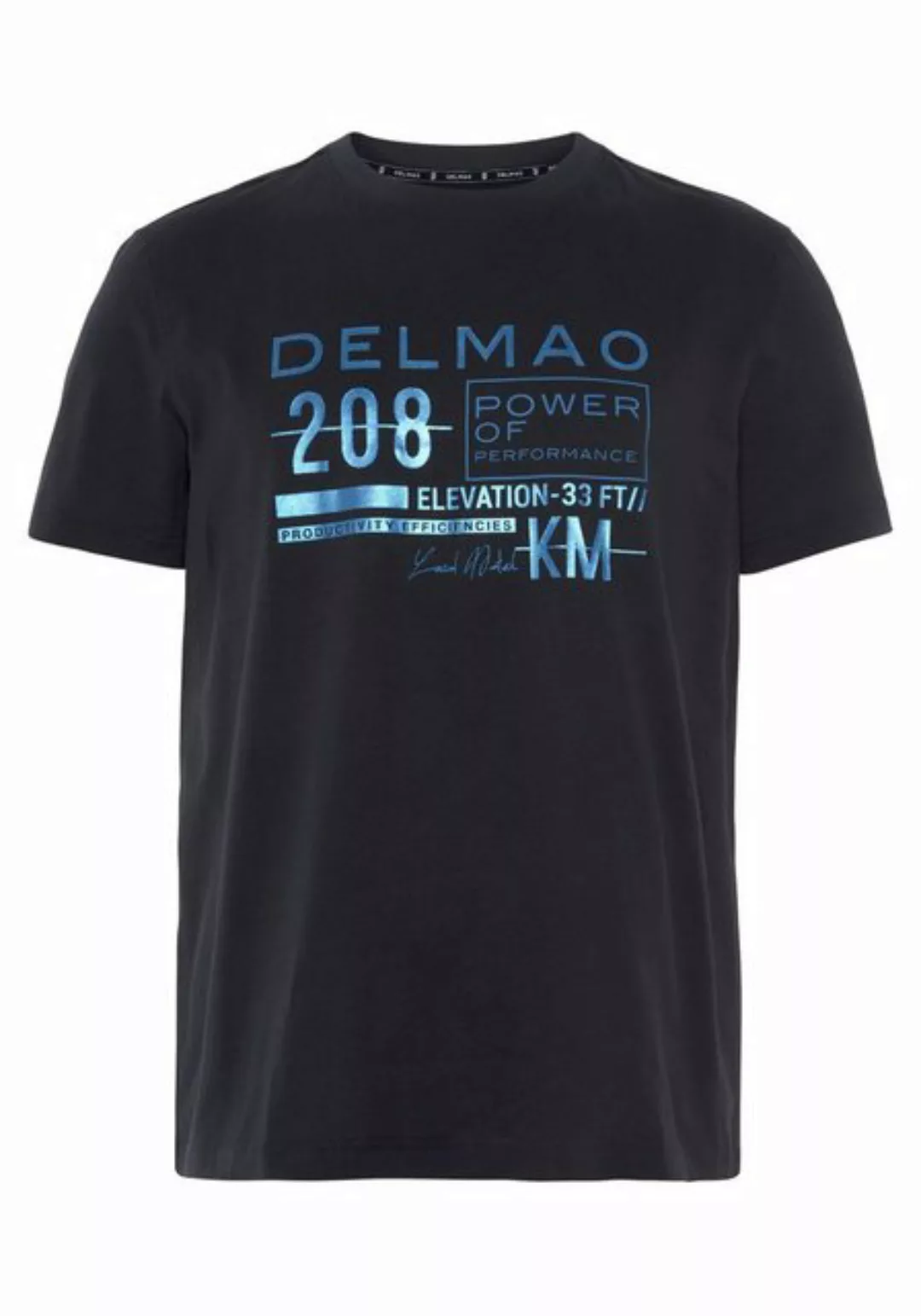 DELMAO T-Shirt Kurzarm, bedruckt, Rundhals, aus 100% Baumwolle günstig online kaufen