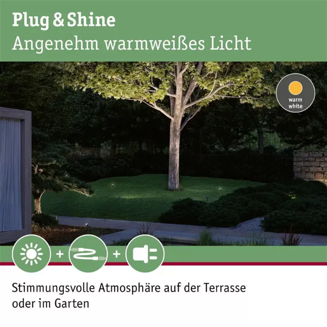 Paulmann Plug & Shine LED-Erdspießstrahler Radon günstig online kaufen