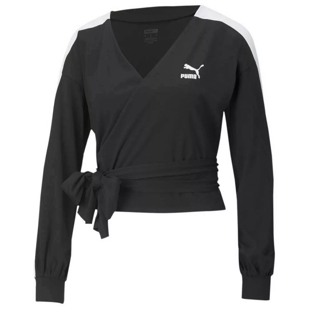 Puma Select Classics Wrap Langarm-t-shirt XS Cotton Black günstig online kaufen