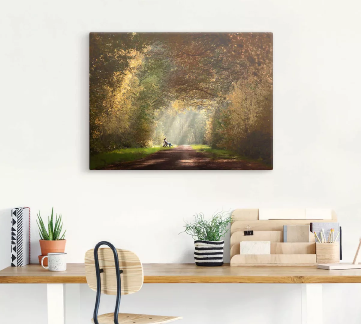 Artland Wandbild »Licht am Ende des Tunnels...«, Wald, (1 St.), als Leinwan günstig online kaufen