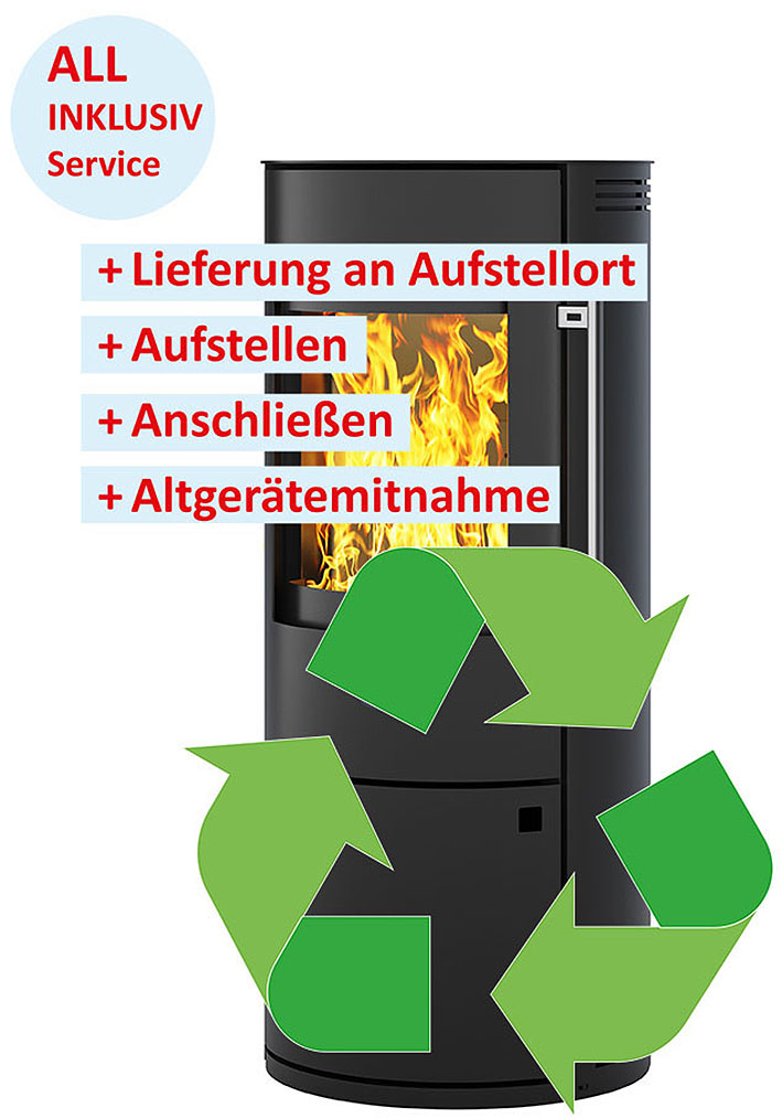 Firefix Kaminofen »»Neapel««, (All INCLUSIVE Service: Aufstellen, Anschließ günstig online kaufen