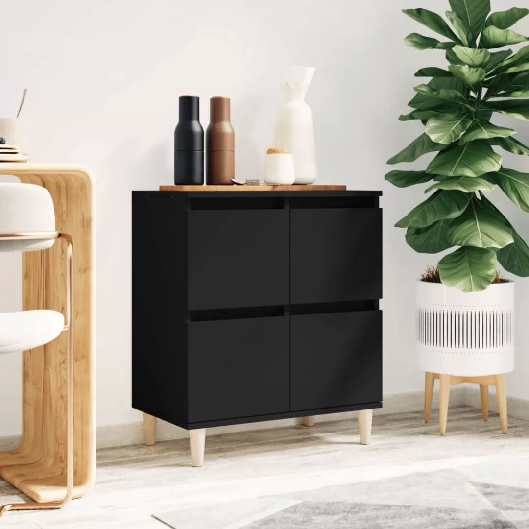 Vidaxl Sideboard Schwarz 60x35x70 Cm Holzwerkstoff günstig online kaufen